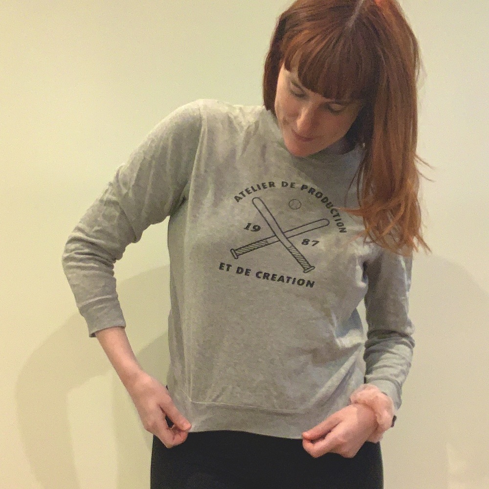 A.P.C. grey sweatshirt
